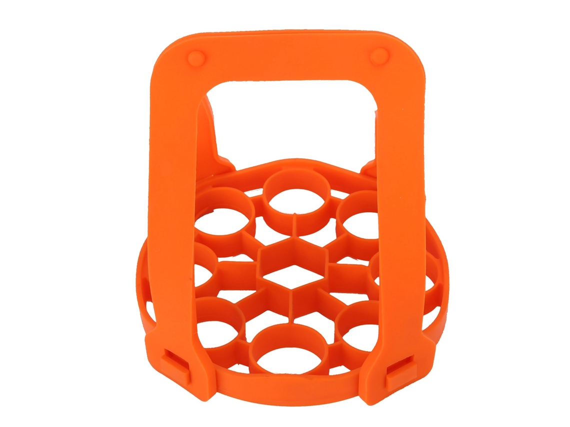 Rejilla De Silicona Para Cocer Huevos, Antiquemaduras, Con Asas, Para Olla A Presión, Color Naranja.