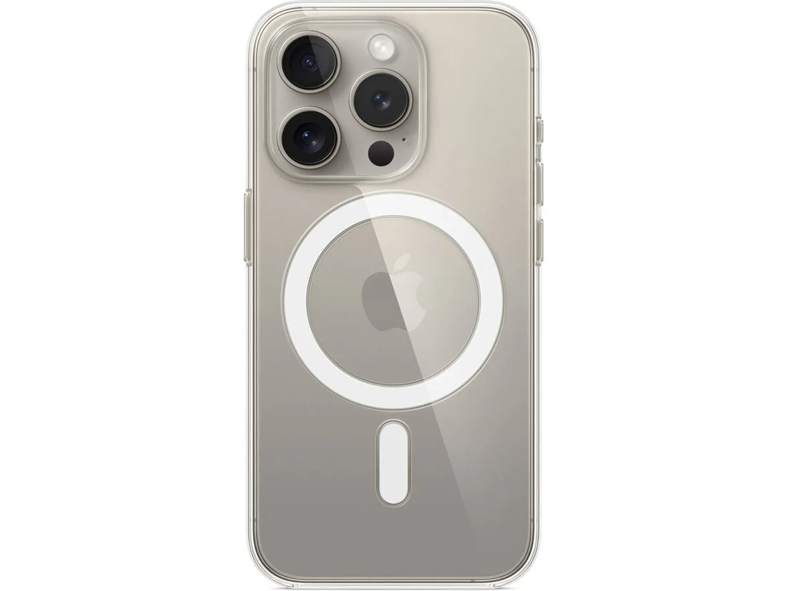 Funda APPLE iPhone 15 Pro Clear Case com MagSafe Transparente