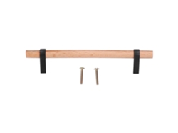 Tirador moderno de pino negro de CHABERLU para puertas de armarios y muebles.