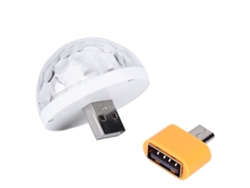 Mini Luz Led Rgbw Usb De 5v Y 5w Para Fiestas Con Adaptador Para Teléfonos Android, Luz Led Para Escenarios.