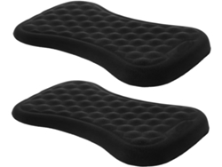 2 Almohadillas Ergonómicas Para Reposamuñecas De Ratón Y Teclado Para Oficina Y Juegos, Cómodas Y Con Memoria De Forma.