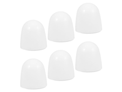 6 Tapas Tornillos Inodoro Abs Blanco Diseño Dividido Fácil