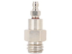 Adaptador de tanque de CO2 de 8 mm con conexión rápida TR21 4 plateado para Soda Club