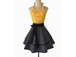 2026da-delantal Vintage Cute Para Mujeres Con Bolsillo Amarillo De Algodón Cómodo Y Duradero
