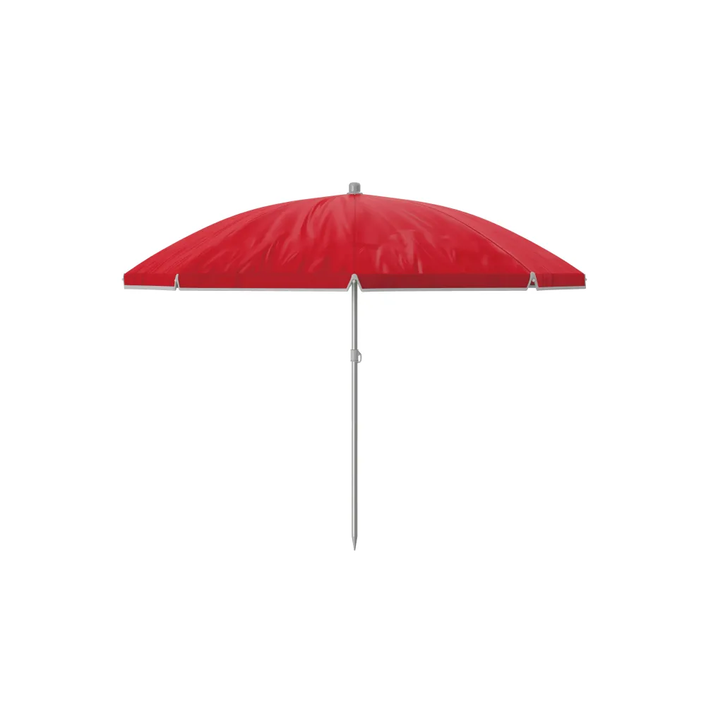 Sombrilla de Playa Roja 240 cm, Ideal para Jardín y Camping, Marbueno Verano