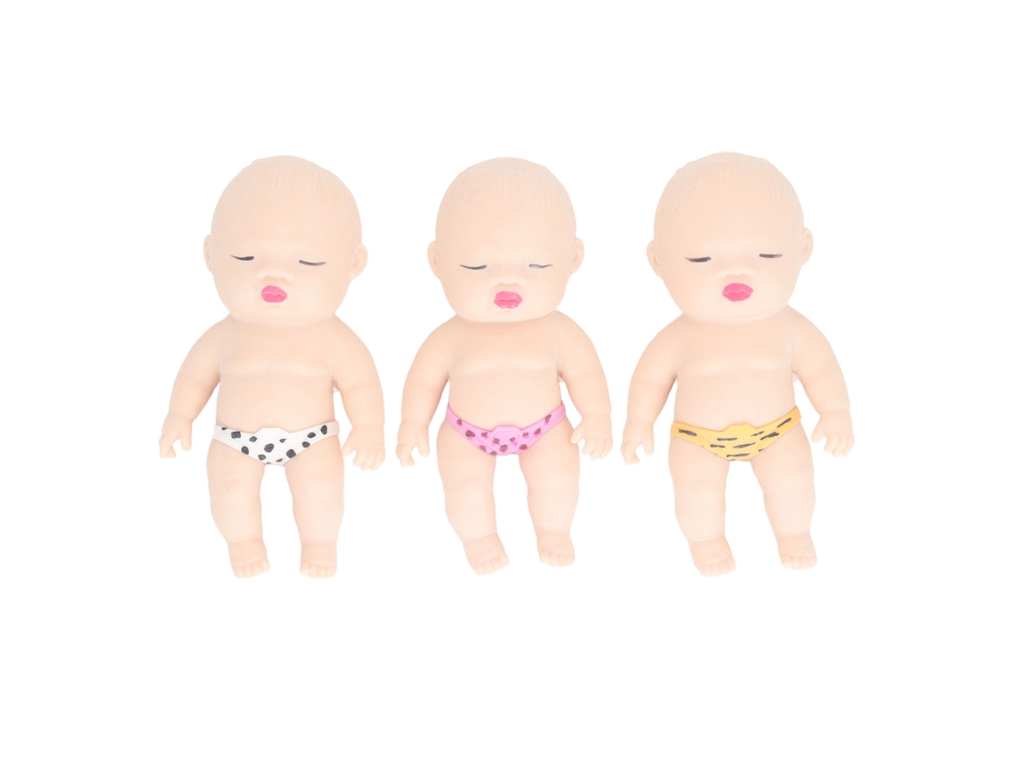 3 Muñecos Sensoriales De Presión Rellenos De Arena Para Aliviar El Estrés, 14 Cm.