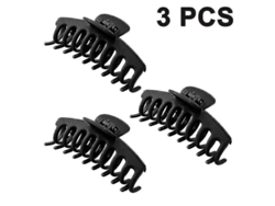 Pinzas Para El Cabello Para Mujer, Paquete De 3 Pinzas Grandes, Antideslizantes, De Plástico, Para Cabello Grueso, No Dañan El Cabello.