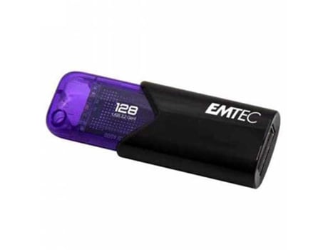 Emtec Click Easy Usb Memory Drive 128Gb Usb Type-A 3.2 Gen 1 3.1 Gen 1 Negro Violeta