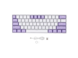 Teclado Mecânico 61 Teclas 60% Wireless 2.4g Bluetooth 5.0 Rgb Backlit Anti Ghosting Para Gaming Win Android
