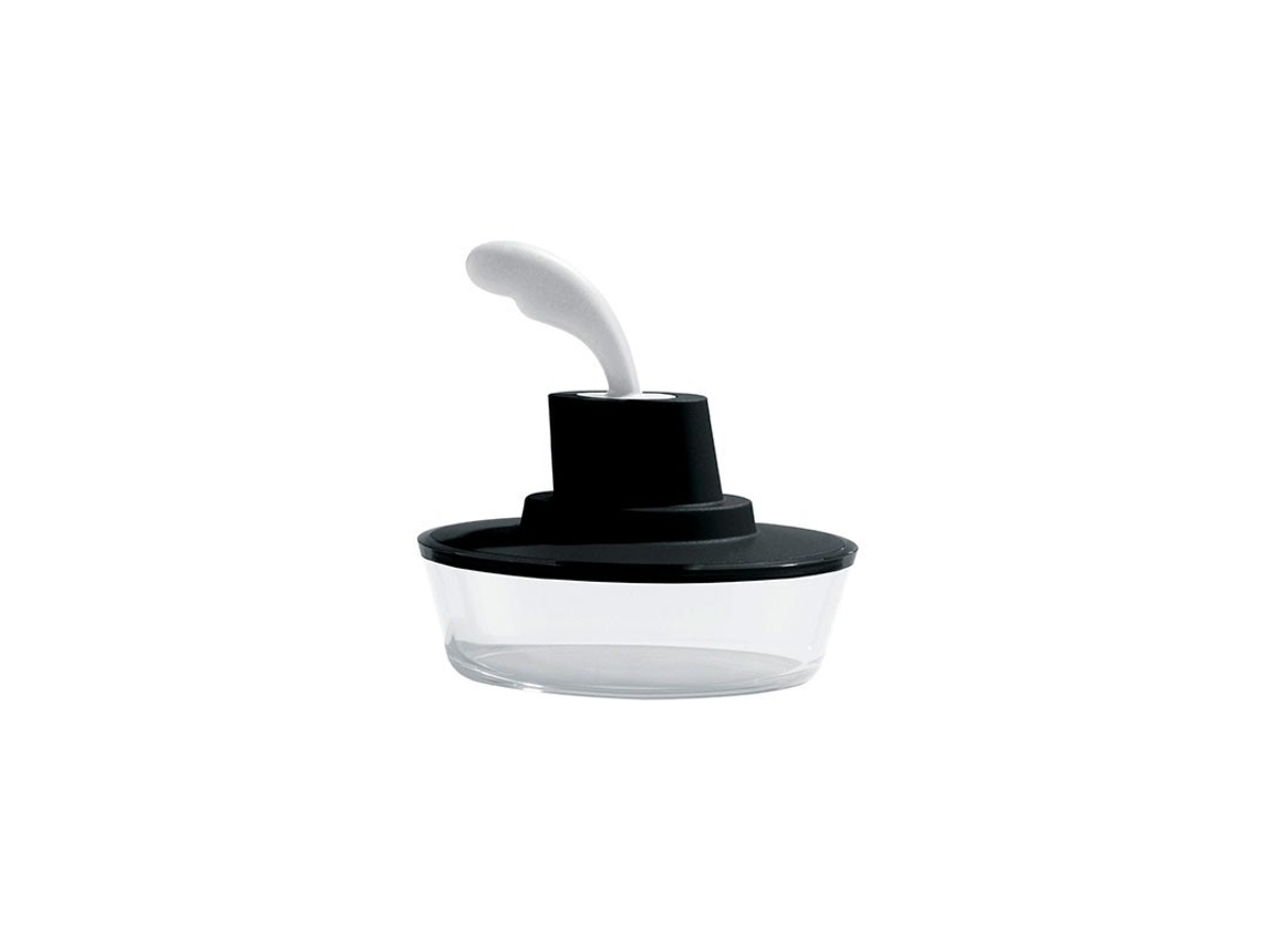 Plato de Mantequilla con EspÃ¡tula Negro - Ship Shape A DI ALESSI