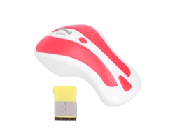 Ratón Inalámbrico De 2,4 Ghz, Accesorio Portátil Para Ordenador Windows 2000/xp/vista/7, Blanco/rojo