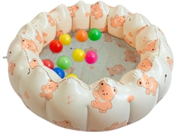 Piscina Exterior,juguete Bañera Portátil Inflable Exterior Verano Patio Mascotas Cumpleaños Niños