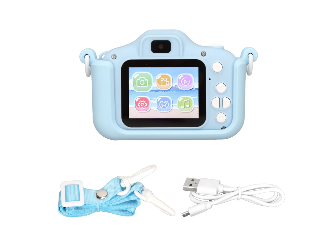 Câmera Digital Infantil 2.0 Polegadas Cute Multifuncional Com Vídeo Jogos Mp3 Educativo Para Crianças 3-9 Anos