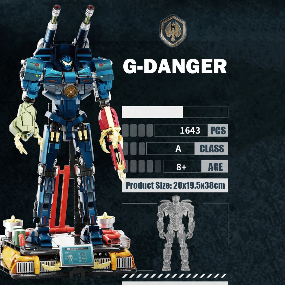 (1643 Piezas) Mech Robot Bloques De Construcción - Guerreros Blindados Mecánicos - Muñecos Movibles - Juguetes Ensamblados