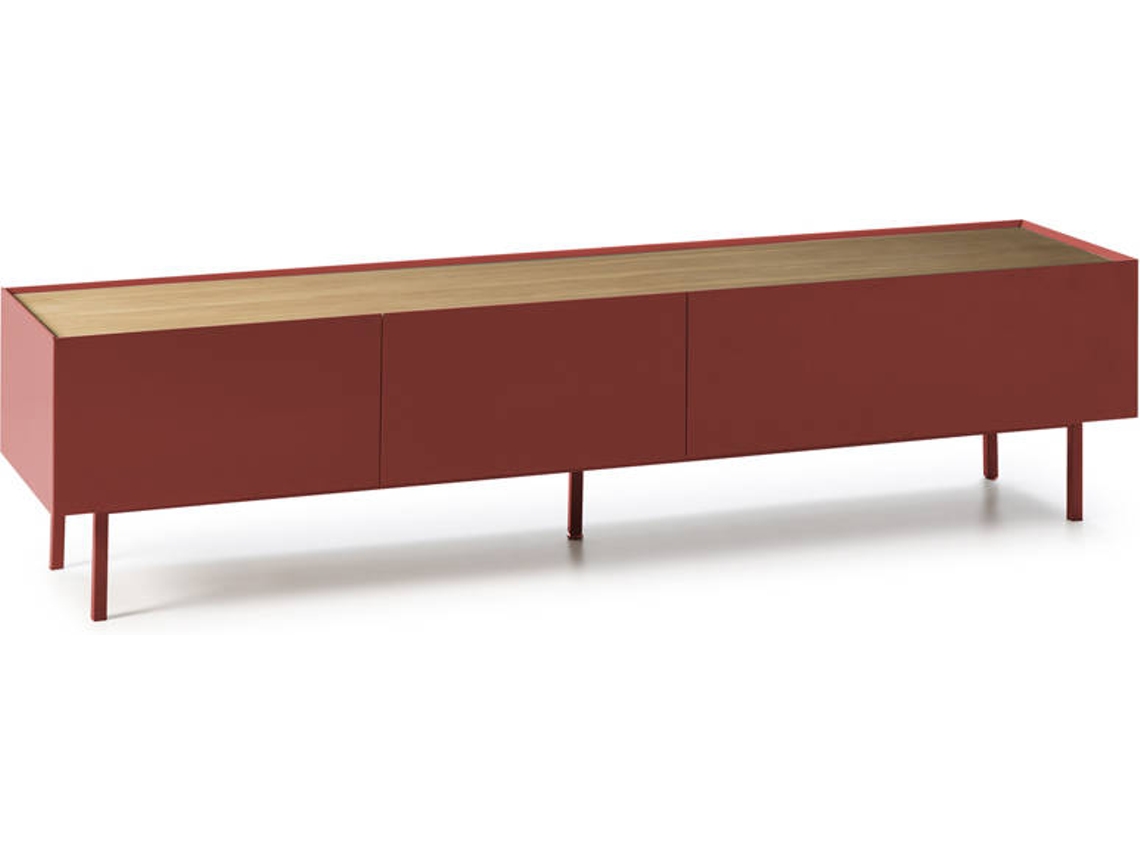 Mueble TV BAZAR MONDIALE Arista (Rojo Oscuro - MDF - 180x40x45 cm)
