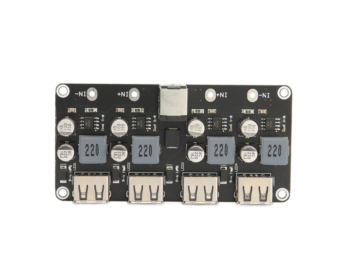 Módulo De Carga Rápida De 4 Vías De 12v/24v A Convertidor Usb Qc3.0 (placa Reductora)