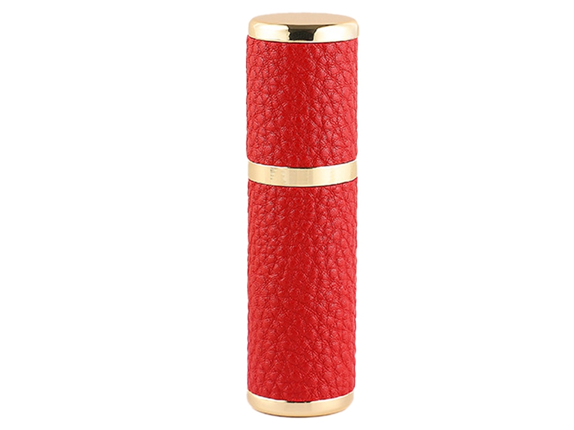 Botella de perfume de cuero de 5 ml, botella de spray portátil para viaje