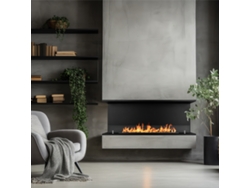 Chimenea empotrada de bioetanol con 3 lados abiertos Biocamino 120x50 Trevi 120 Divina Fire
