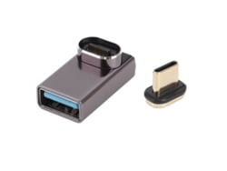 Adaptador Magnético Usb-c A Usb 3.1 De 10 Gbps Con Conector Otg 3.0 Macho A Hembra E Indicador Luminoso Para Portátiles Y Teléfonos Móviles.