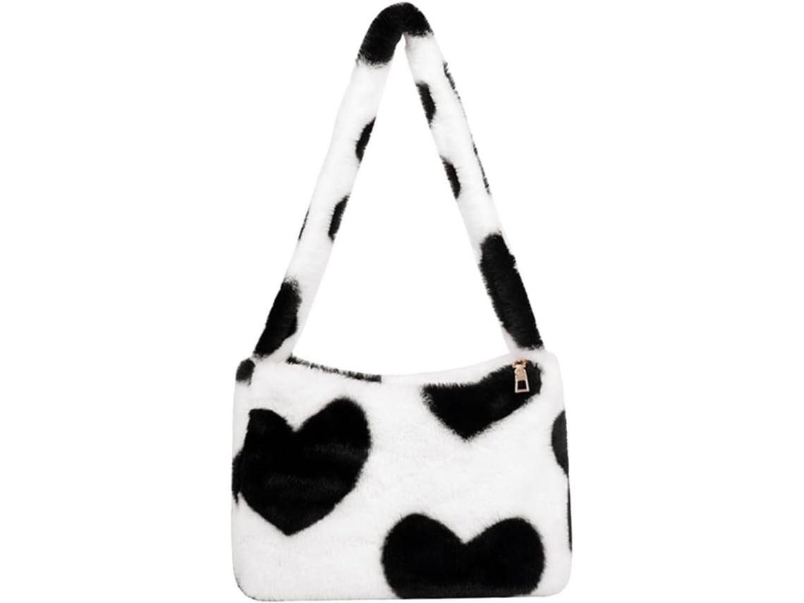 Bolso De Hombro De Felpa Para Mujer Con Cadena, Bolso Tote Suave Para Teléfono, Cartera Y Llaves.