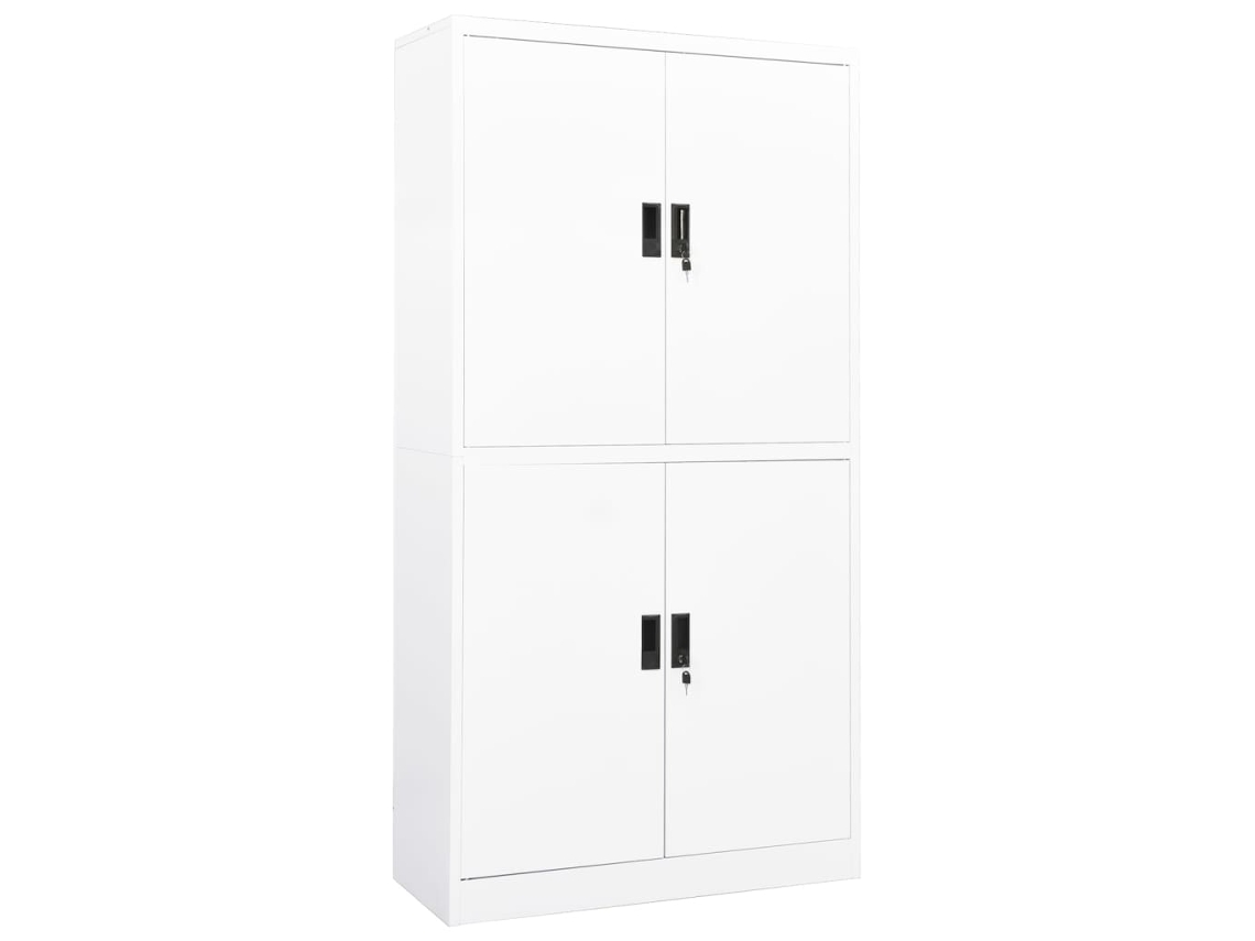 Armario de oficina VIDAXL Blanco Acero (90x40x180 cm)