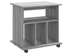 Maison Exclusive - Armario Con Ruedas Madera Contrachapada Gris Sonoma 60x45x60 Cm