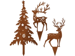 Decoraciones Navideñas Para Exteriores: Letrero Exterior A La Intemperie, Adornos Navideños Para El Patio, Para Las