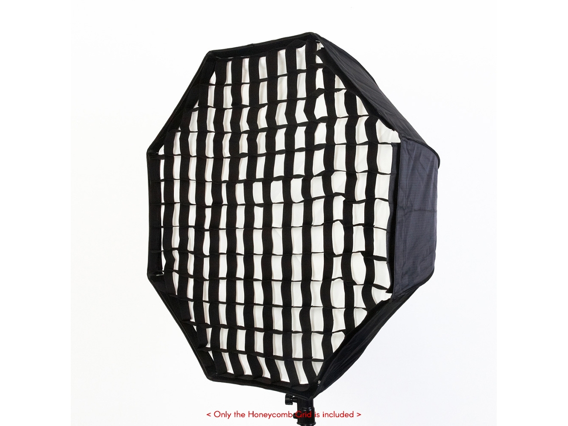 80cm/31.5in Rejilla Hexagonal Octogonal Para Softbox De Fotografía Negro Accesorios De Softbox