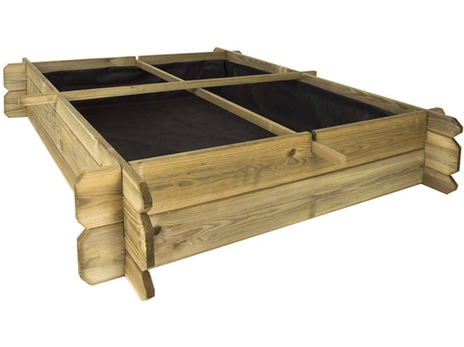 Huerto Urbano de madera - Chão 4 departamentos