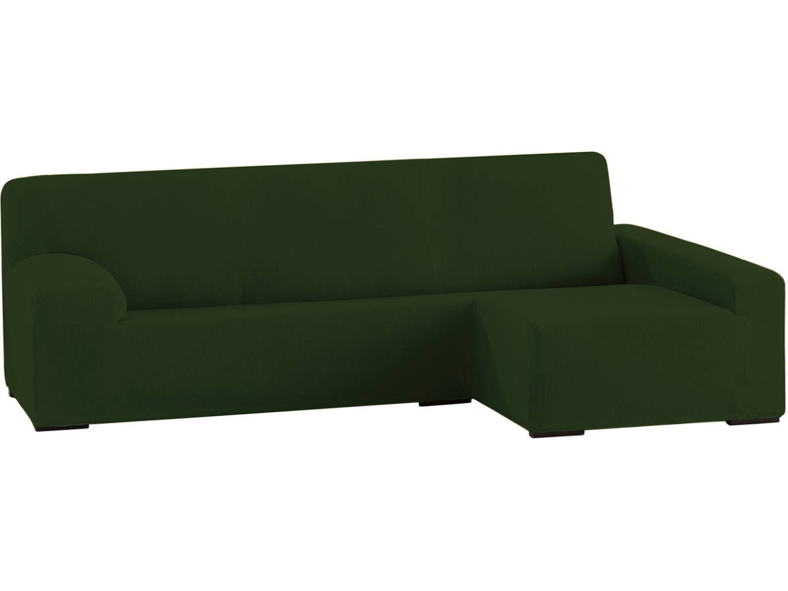 Funda Chaise Longue TODOPARAMICASA Ulises Verde (Brazo Derecho Largo -  250 - 310 cm)