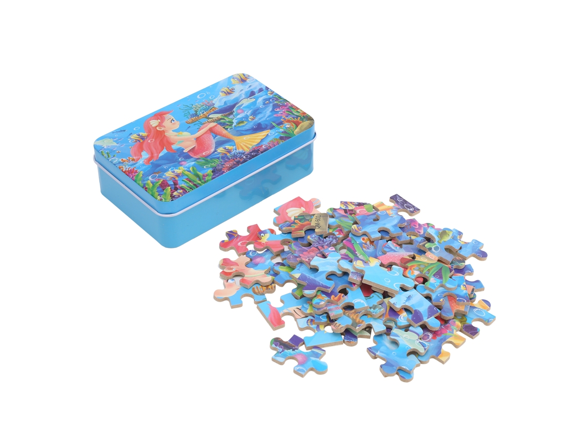 Ats-60pcs Rompecabezas Infantil Con Dibujos Animados Juguete Educativo Para Niños Regalo Aprendizaje Temprano