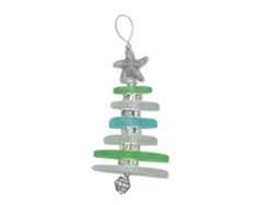 Mali decoração de Natal Árvore de Vidro Marinho Temática Oceano Presente para Amantes da Praia
