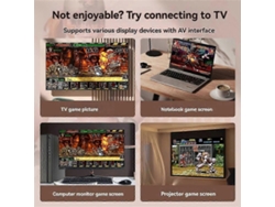 Consola de juegos portátil Dy 19 con más de 10.000 juegos, para dos jugadores, pantalla de 3,2 pulgadas, estilo arcade retro nostálgico. GOKOCO