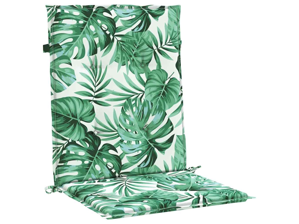 Cojines de respaldo, 6 unidades, estampado de hojas, 100 x 50 x 3 cm, HARLANV1