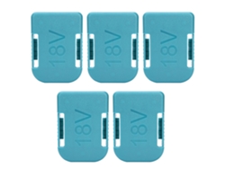 5 Soportes Para Baterías De Litio Con Cubierta Difusora Para Bosch Green 18v De Doble Uso.