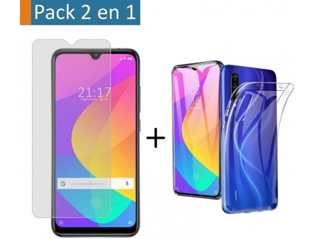 Carcasa + Protector de Pantalla Xiaomi Mi A3 TUMUNDOSMARTPHONE Gel Transparente Transparente