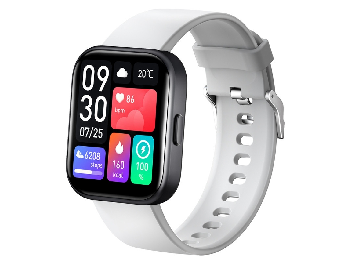 Smartwatch 20 Pulgadas Pantalla Curva 3D Batería con 60 Días en Espera 100 Modos Deportivos Gris YEMAESRE