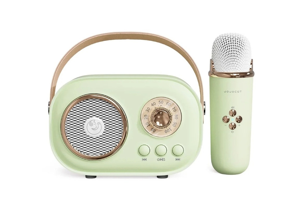 Mini máquina de karaoke Máquina de karaoke para niños y adultos Karaoke con micrófono Altavoz Bluetooth portátil con micrófono Yizhood