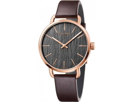 Reloj CALVIN KLEIN Mujer (Piel - Marrón)