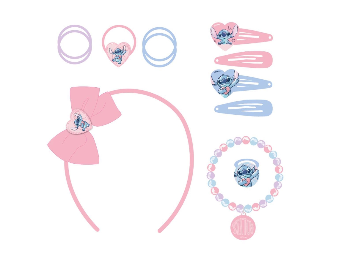 Conjunto de accesorios para el cabello de Disney Stitch con maleta 2500002949