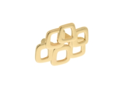 Tirador Para Mueble De Zamac Distancia Entre Centros 32mm Bañado En Oro Lote De 25