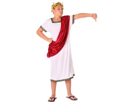 Disfraz de Niño ATOSA Blanco romano con capa (Tam: 10-12 años)