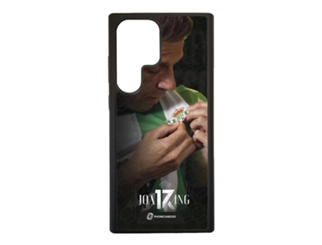 Funda Móvil Ultra Oficial Real Betis Fc para Samsung Galaxy S23 Ultra PHONECASES3D Piel Sintética Negro