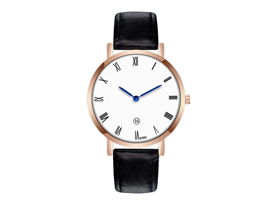 Reloj De Pulsera Cronógrafo De Cuarzo Para Hombre Zhoulianfa Con Diamantes De Imitación Y Cuero Sintético - Azul