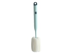 Escova longa para garrafas Jinwei com esponja macia, espuma rápida, multifuncional, limpador de garrafas e vidros com orifício para pendurar