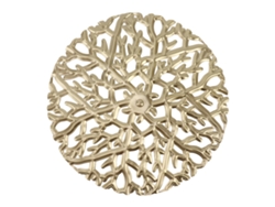 Conjunto De Adornos De Pared De Hierro Dorado, Rama De Árbol Circular, Adorno Colgante Decorativo.
