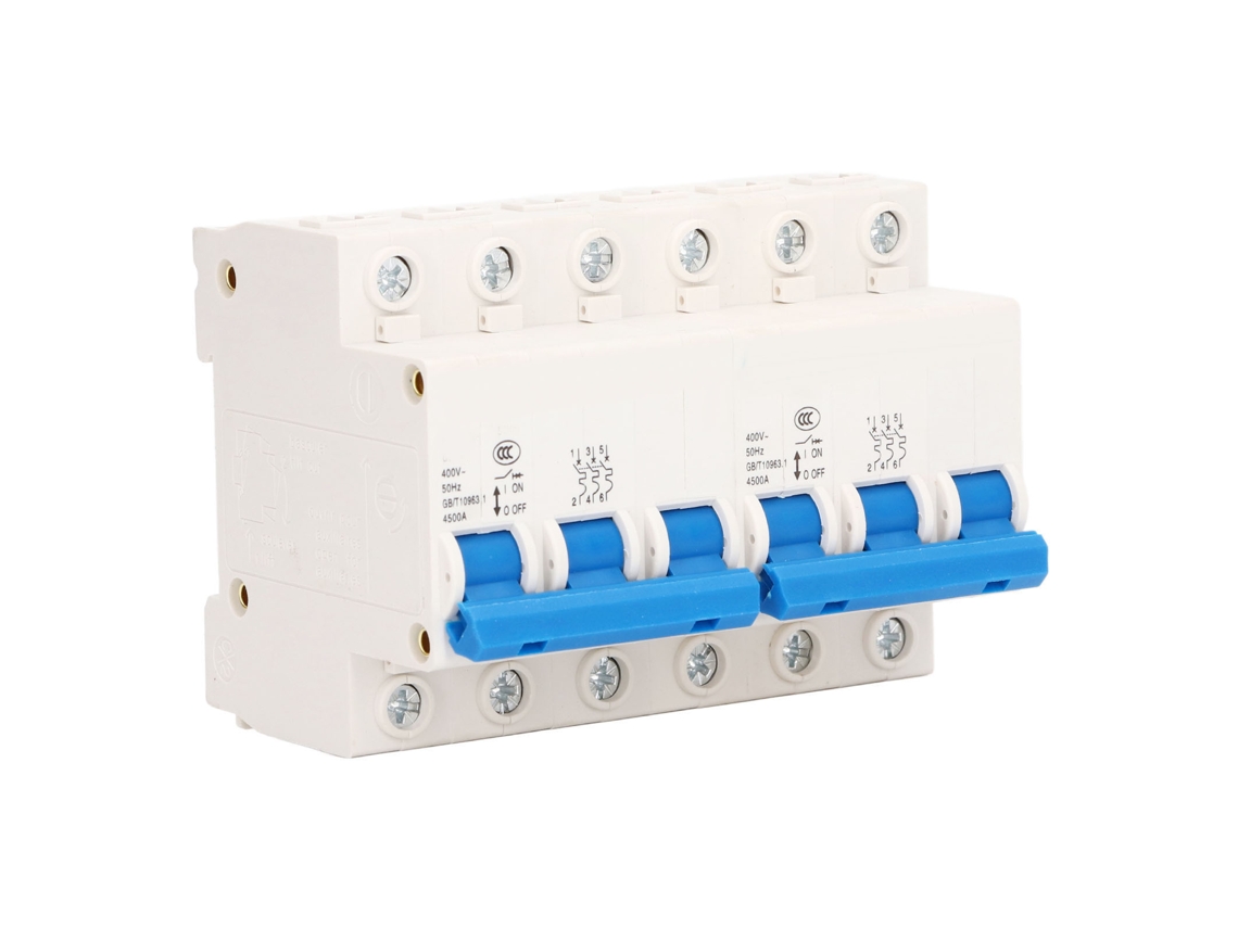 2026-interruptor De Transferencia Manual Dual 3p+3p 63a 4500a Ac400v Interbloqueo Micro Din Rail