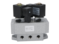 Válvula Solenoide Elétrica 2 Posições 5 Vias Controle Duplo G1/8in K25d2h-6ac220v
