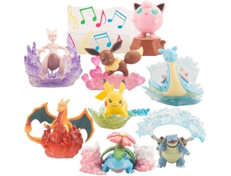 Set de Figuras Pokemon: Pikachu (8 unidades - 4 - 5 cm)