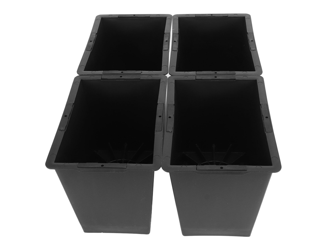 4 Elevadores Antideslizantes De Abs Para Muebles, Para Cama, Sofá Y Mesa, 15 Cm, Color Negro.